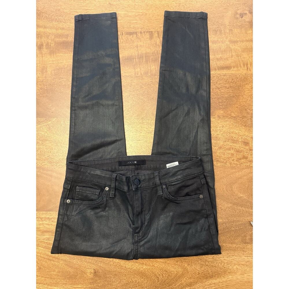 Joe’s Jeans Womens 28 Faux Leather Black Skinny Grunge Goth Y2K Emo‎